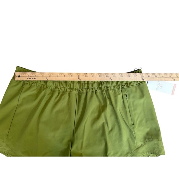 Calia Mid Rise Infinity Shorts Women’s Size XL Dark Green 3" Inseam Relaxed Fit - Picture 3 of 9